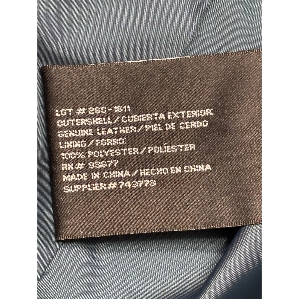 Vintage St Johns Bay Suede Jacket Womens L Blue Teal Blazer Button Front Coat - Picture 9 of 10